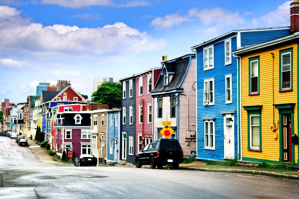 Annapolis Royal, Nova Scotia: A busy street with beautiful colors symbolizes hope and recovery for those attending alcohol rehab.