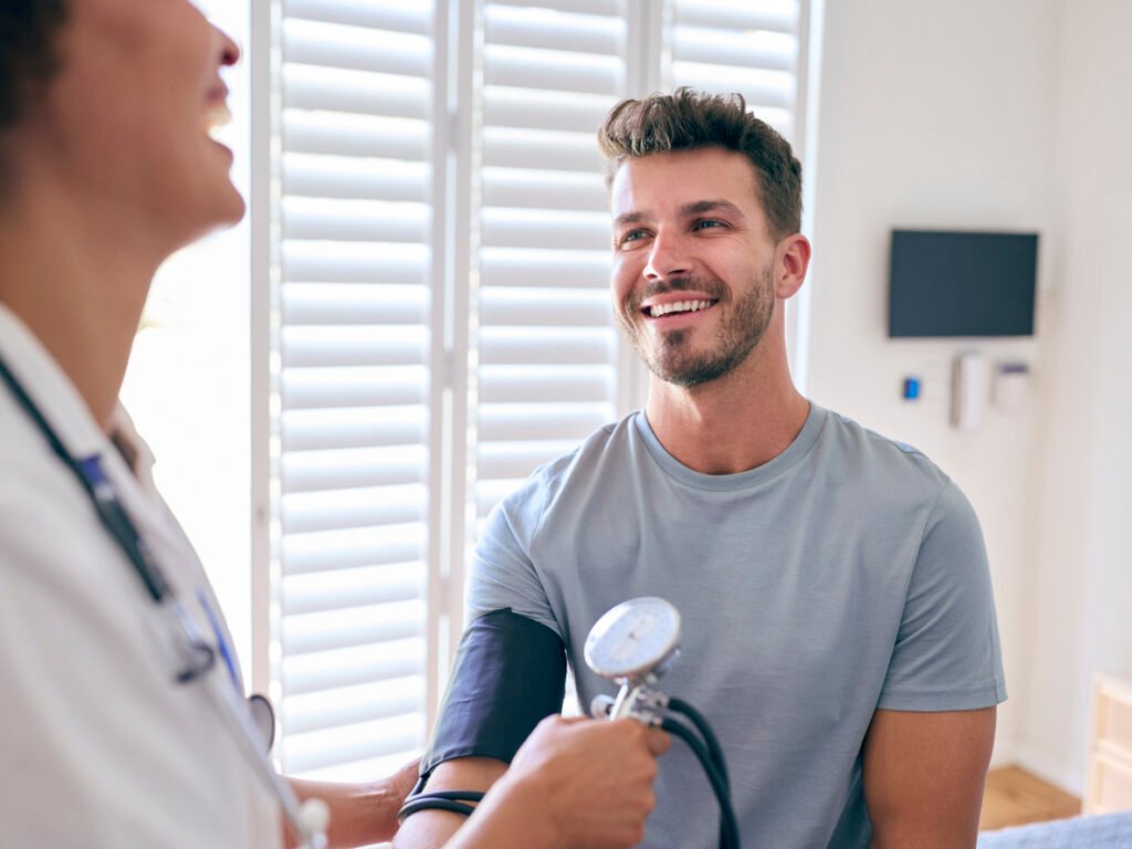 Pharmacotherapy in alcohol use disorder treatment, checking blood pressure